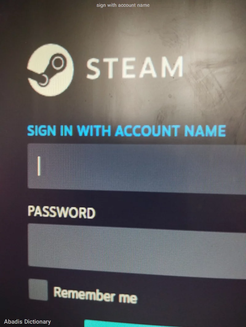 sign with account name